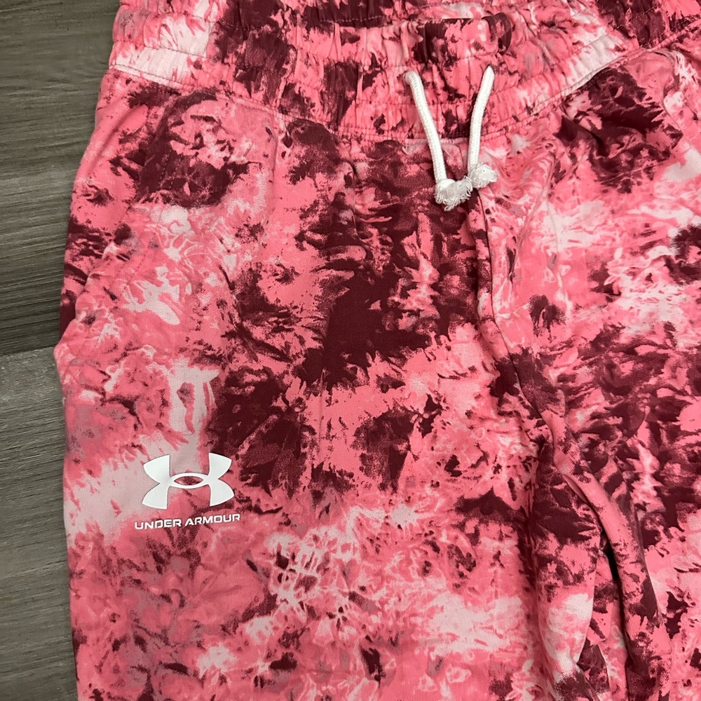 Under Armour Pink Tie-Dye Joggers